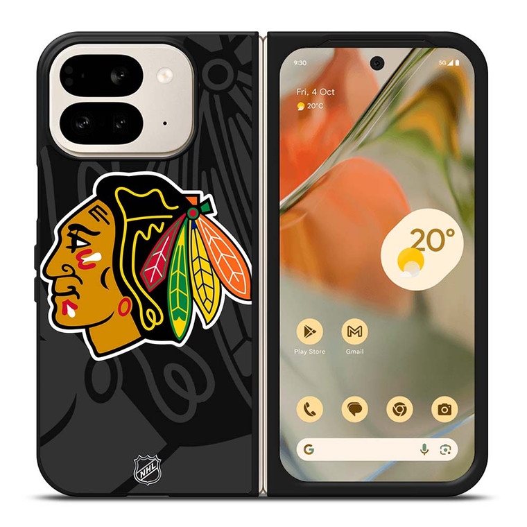 CHICAGO BLACKHAWKS NHL TEAM Google Pixel 9 Pro Fold Case Cover