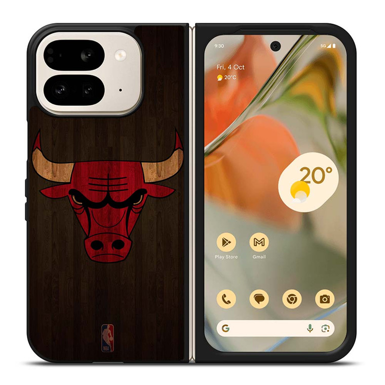 CHICAGO BULLS BASKETBALL COURT NBA Google Pixel 9 Pro Fold Case Cover