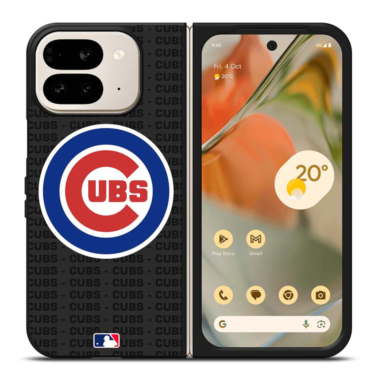 CHICAGO CUBS BASEBALL BLACK Google Pixel 9 Pro Fold Case Cover