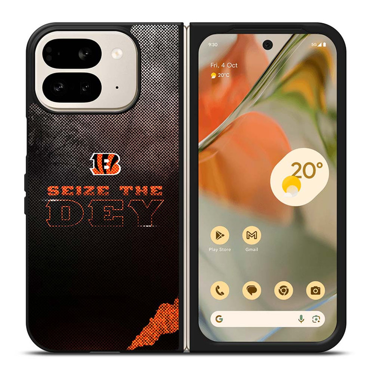 CINCINNATI BENGALS NFL FOOTBALL SEIZE THE DEY Google Pixel 9 Pro Fold Case Cover