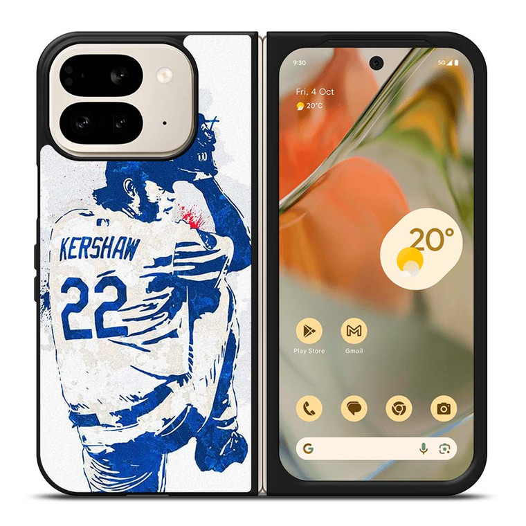 CLAYTON KERSHAW LOS ANGELES DODGERS MLB Google Pixel 9 Pro Fold Case Cover