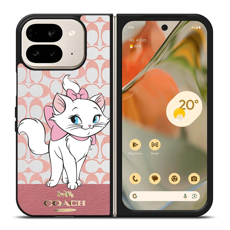 COACH NEW YORK LOGO ARISTOCAT MARIE DISNEY Google Pixel 9 Pro Fold Case Cover
