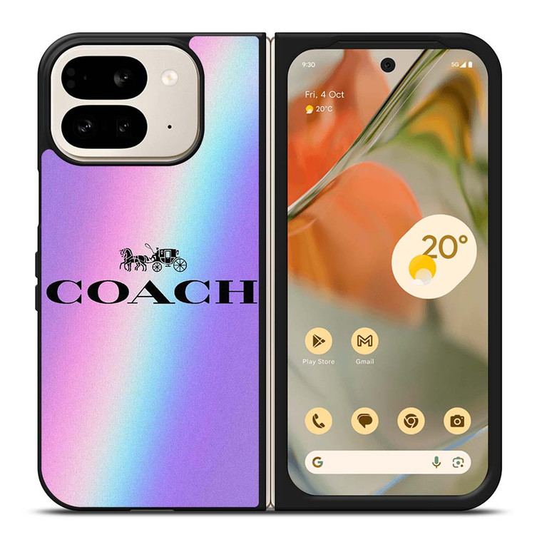 COACH NEW YORK VINTAGE RAINBOW Google Pixel 9 Pro Fold Case Cover