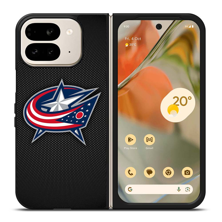 COLUMBUS BLUE JACKETS HOCKEY NHL LOGO Google Pixel 9 Pro Fold Case Cover COLUMBUS BLUE JACKETS HOCKEY NHL LOGO Google Pixel 9 Pro Fold Case Cover