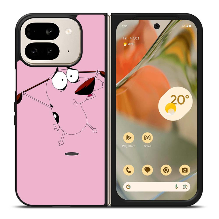 COURAGE THE COWARDLY DOG FLAT Google Pixel 9 Pro Fold Case Cover
