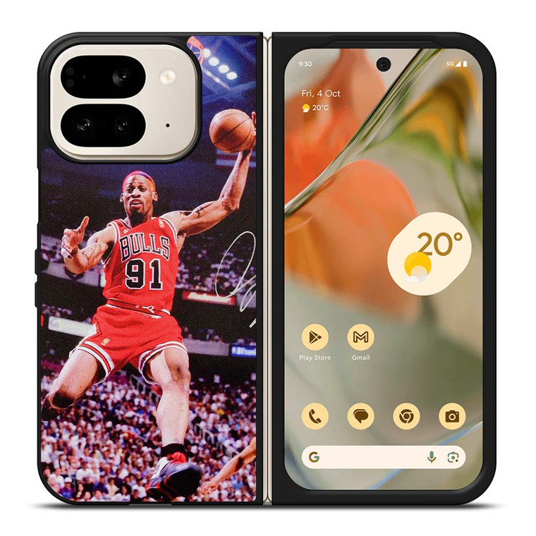 DENNIS RODMAN CHICAGO BULLS NBA Google Pixel 9 Pro Fold Case Cover