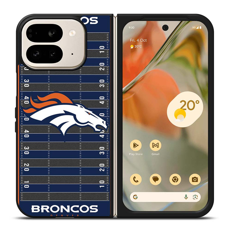 DENVER BRONCOS FOOTBALL FIELD Google Pixel 9 Pro Fold Case Cover