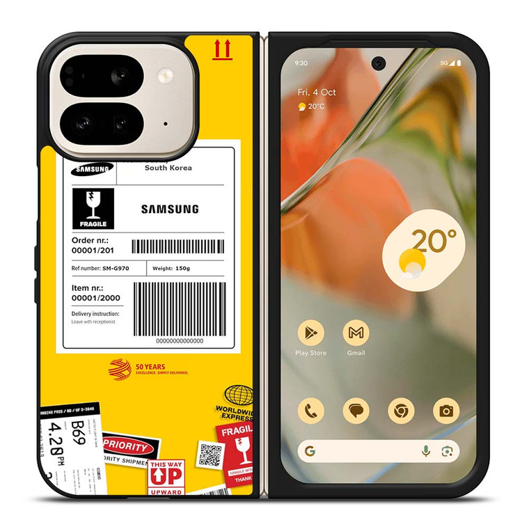 DHL SHIPPING EXPRESS LABEL SAMSUNG Google Pixel 9 Pro Fold Case Cover