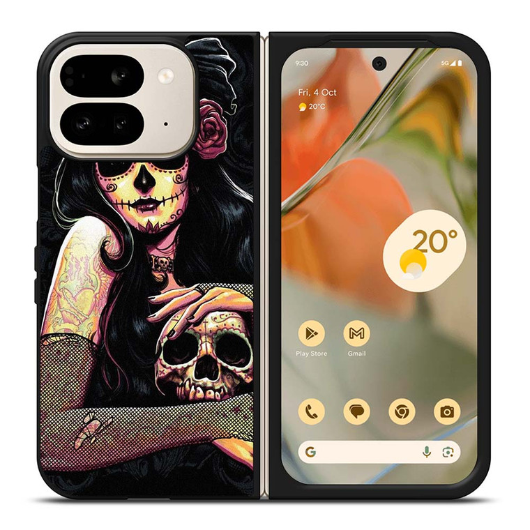 DIA DE LOS MUERTOS ART Google Pixel 9 Pro Fold Case Cover