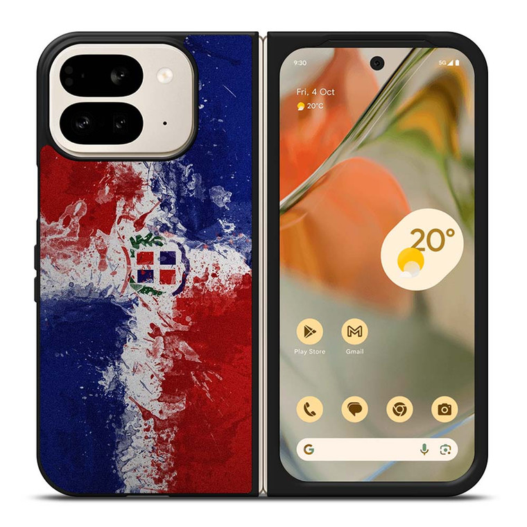 DOMINICAN REPUBLIC FLAG ART Google Pixel 9 Pro Fold Case Cover