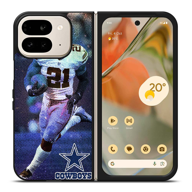 EZEKIEL ELLIOT 21 DALLAS COWBOYS NFL FOOTBALL Google Pixel 9 Pro Fold Case Cover
