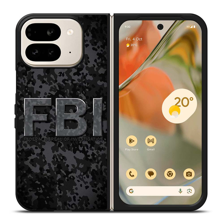 FBI LOGO CAMO Google Pixel 9 Pro Fold Case Cover FBI LOGO CAMO Google Pixel 9 Pro Fold Case Cover
