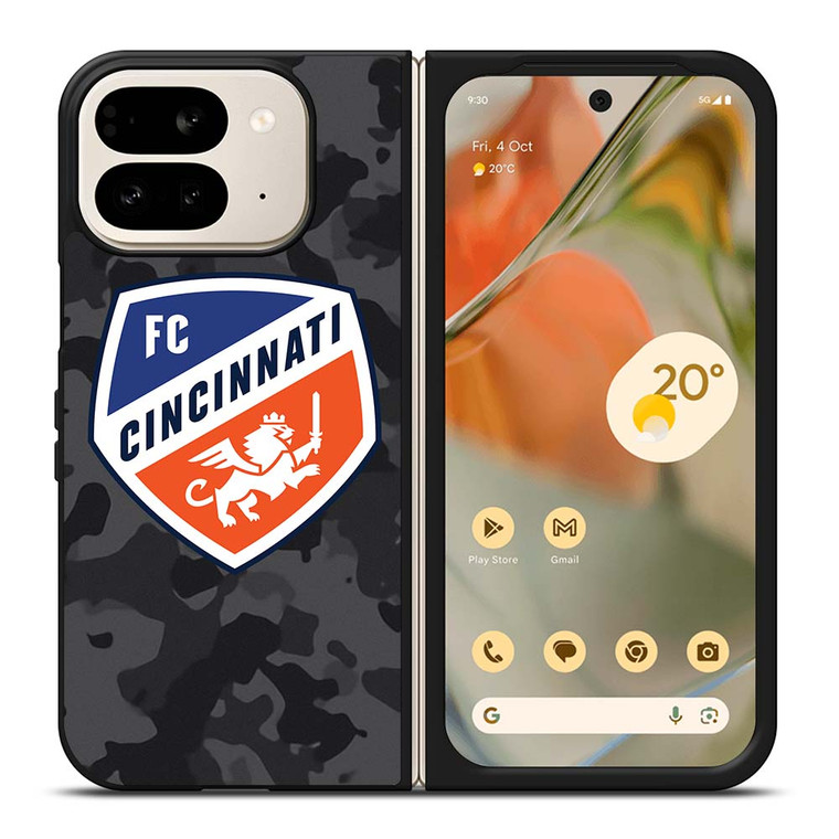FC CINCINNATI MLS BLACK CAMO Google Pixel 9 Pro Fold Case Cover