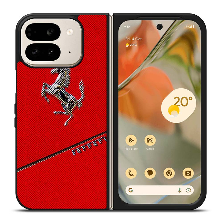 FERRARI RED CAR LOGO Google Pixel 9 Pro Fold Case Cover