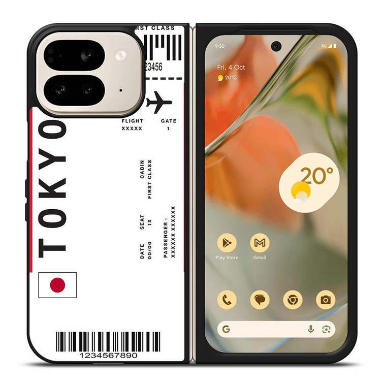 FLIGHT TICKETS JAPAN Google Pixel 9 Pro Fold Case Cover
