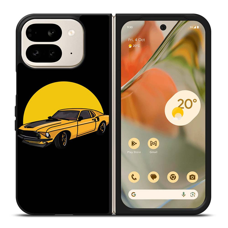 FORD MUSTANG CARTOON Google Pixel 9 Pro Fold Case Cover