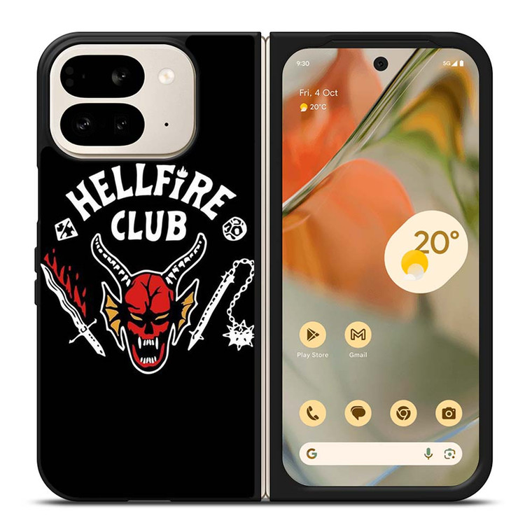 HELLFIRE CLUB STRANGER THINGS BLACK Google Pixel 9 Pro Fold Case Cover