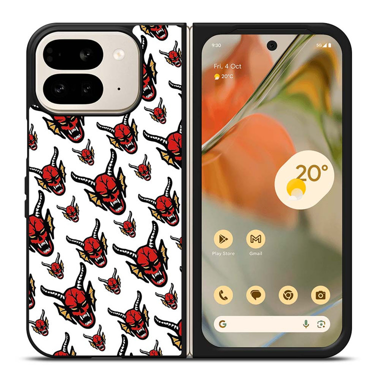 HELLFIRE CLUB STRANGER THINGS PATTERN Google Pixel 9 Pro Fold Case Cover