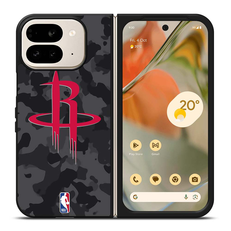 HOUSTON ROCKETS BLACK CAMO Google Pixel 9 Pro Fold Case Cover
