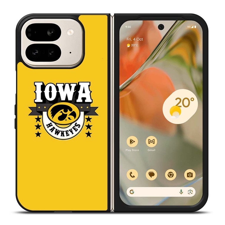 IOWA HAWKEYES LOGO UNIVERSITY BASKETBALL TEAM Google Pixel 9 Pro Fold Case Cover