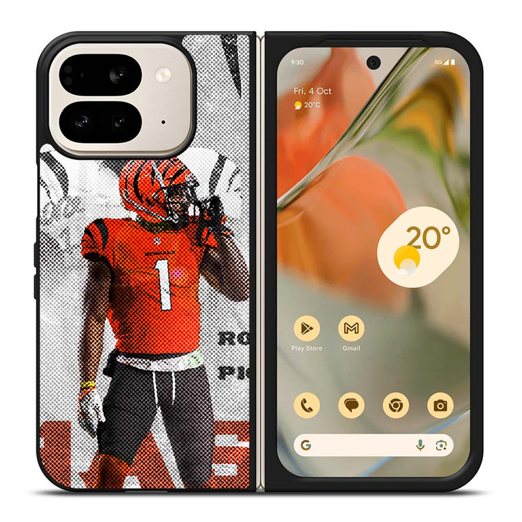 JAMARR CHASE CINCINNATI BENGALS NFL FOOTBALL Google Pixel 9 Pro Fold Case Cover