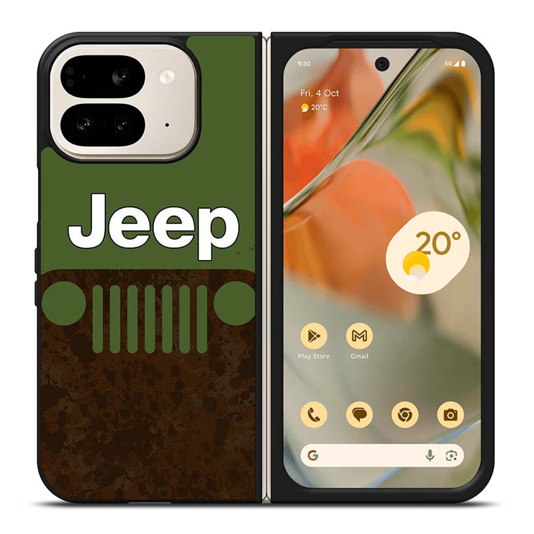 JEEP GREEN RUSTY LOGO Google Pixel 9 Pro Fold Case Cover