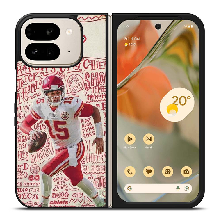 KANSAS CITY CHIEFS 15 PATRICK MAHOMES Google Pixel 9 Pro Fold Case Cover