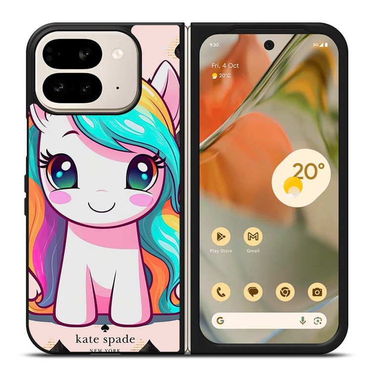 KATE SPADE NEW YORK LOGO PRETTY UNICORN Google Pixel 9 Pro Fold Case Cover