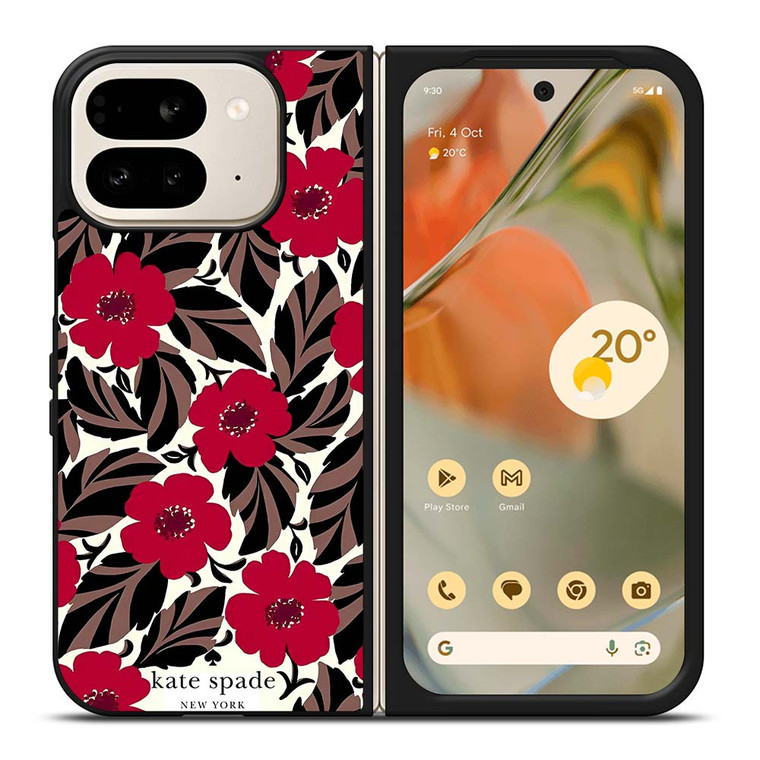 KATE SPADE NEW YORK LOGO RED ROSES Google Pixel 9 Pro Fold Case Cover