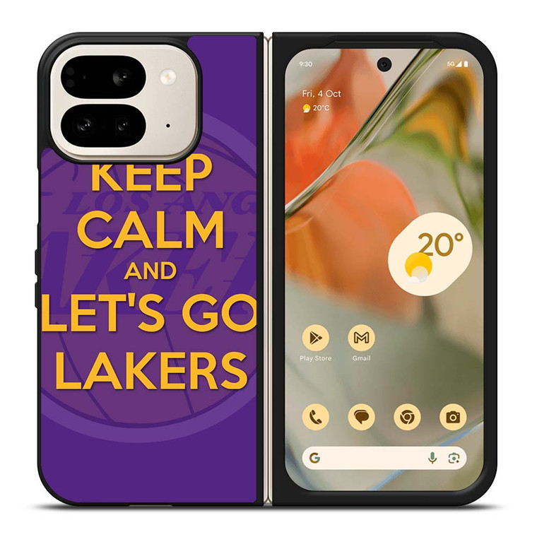 KEEP CALM AND GO LAKERS Google Pixel 9 Pro Fold Case Cover