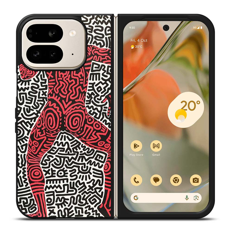 KEITH HARING ART INTO 84 Google Pixel 9 Pro Fold Case Cover