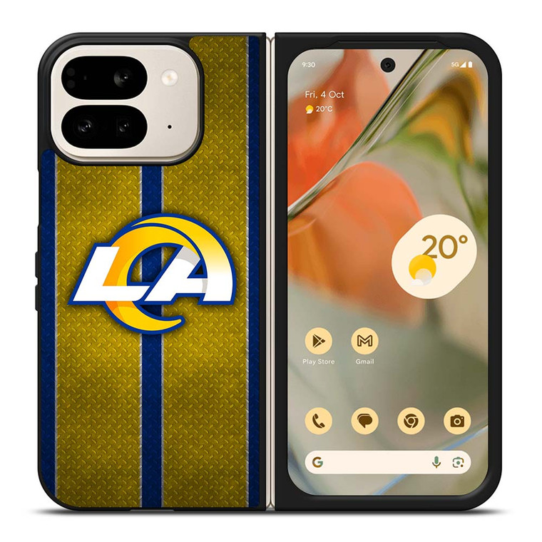LOS ANGELES RAMS NFL METAL STRIPE Google Pixel 9 Pro Fold Case Cover