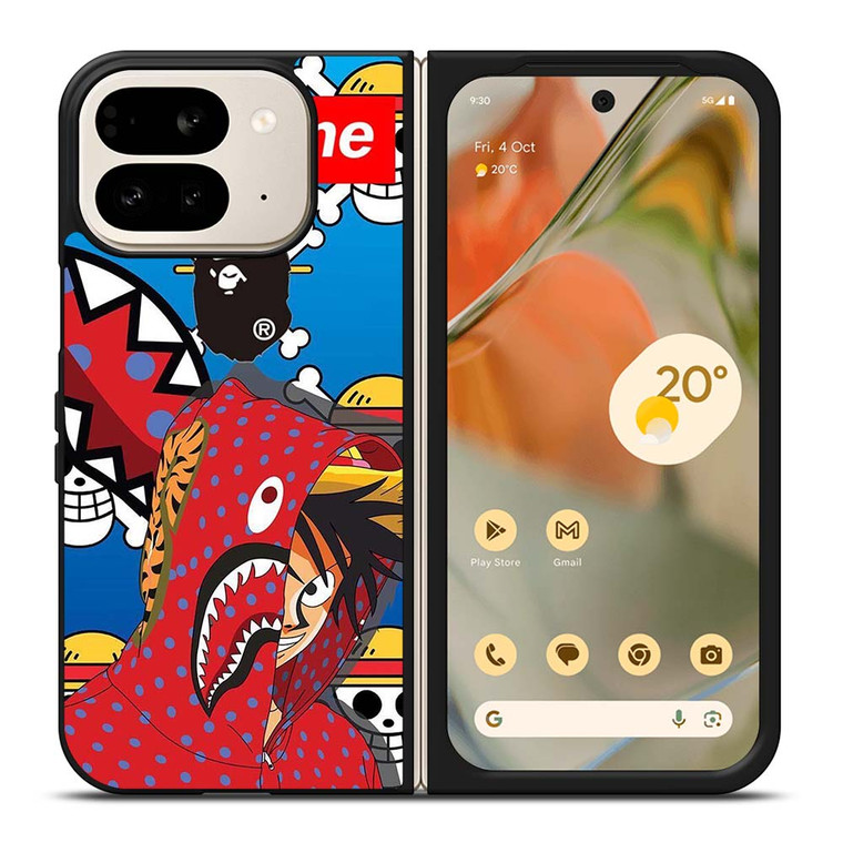 LUFFY ONE PIECE SUPREME BAPE Google Pixel 9 Pro Fold Case Cover