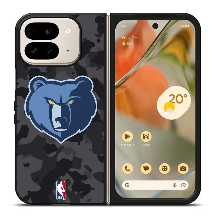 MEMPHIS GRIZZLIES BLACK CAMO Google Pixel 9 Pro Fold Case Cover