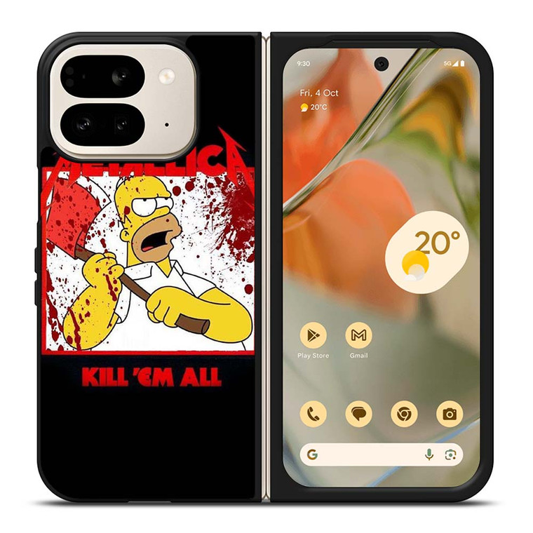METALLICA KILL EM ALL SIMPSONS Google Pixel 9 Pro Fold Case Cover