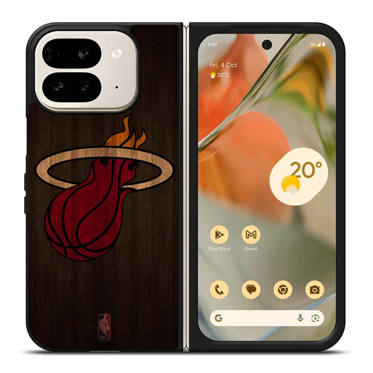 MIAMI HEAT BASKETBALL COURT NBA Google Pixel 9 Pro Fold Case Cover
