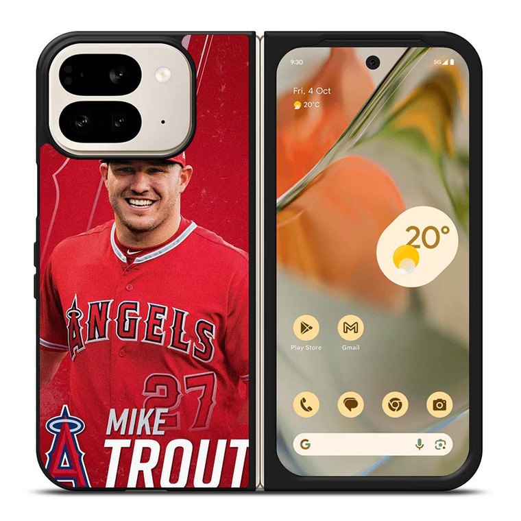 MIKE TROUT LOS ANGELES ANGELS BASEBALL 2 Google Pixel 9 Pro Fold Case Cover