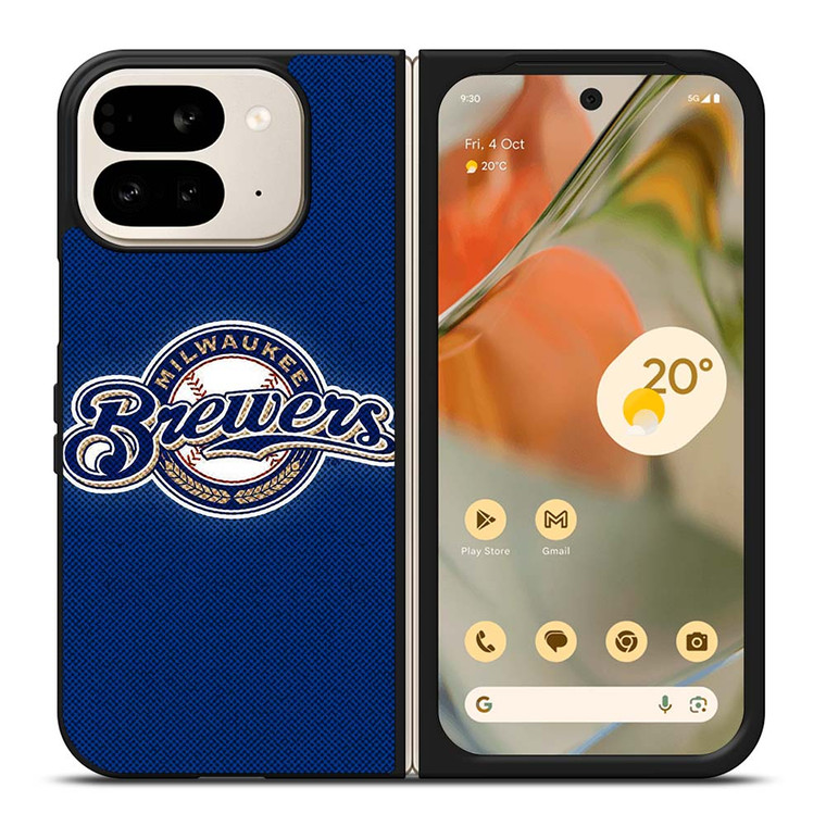 MILWAUKEE BREWERS MLB BASEBALL LOGO Google Pixel 9 Pro Fold Case Cover