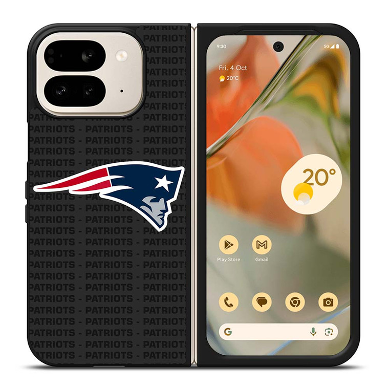 NEW ENGLAND PATRIOTS FOOTBALL TEXT Google Pixel 9 Pro Fold Case Cover