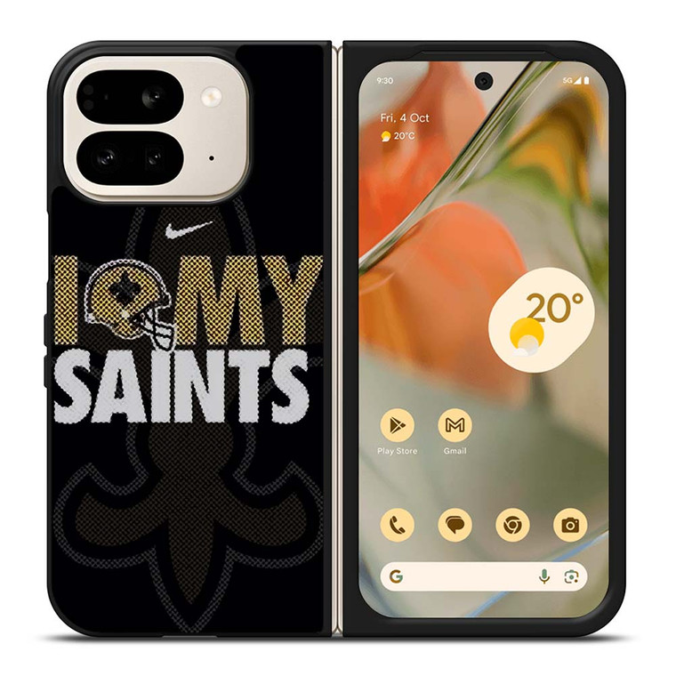 NEW ORLEANS SAINTS NFL FOOTBALL FANS Google Pixel 9 Pro Fold Case Cover