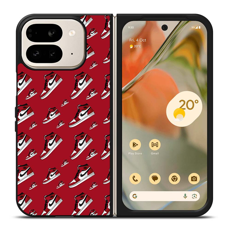 NIKE AIR JORDAN SHOES PATTERN Google Pixel 9 Pro Fold Case Cover