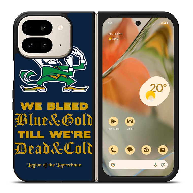 NOTRE DAME BLEED BLUE AND GOLD Google Pixel 9 Pro Fold Case Cover
