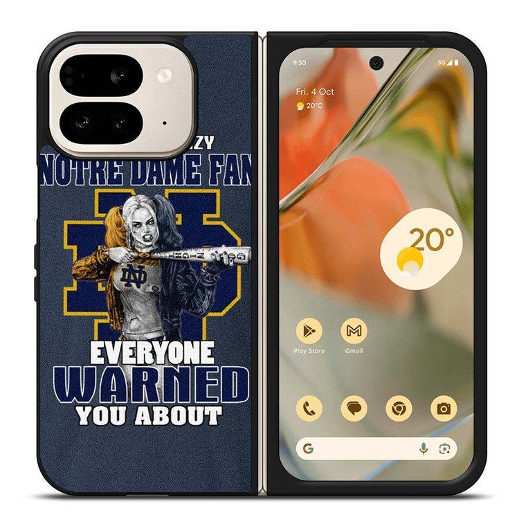 NOTRE DAME FIGHTING HARLEY QUINN Google Pixel 9 Pro Fold Case Cover