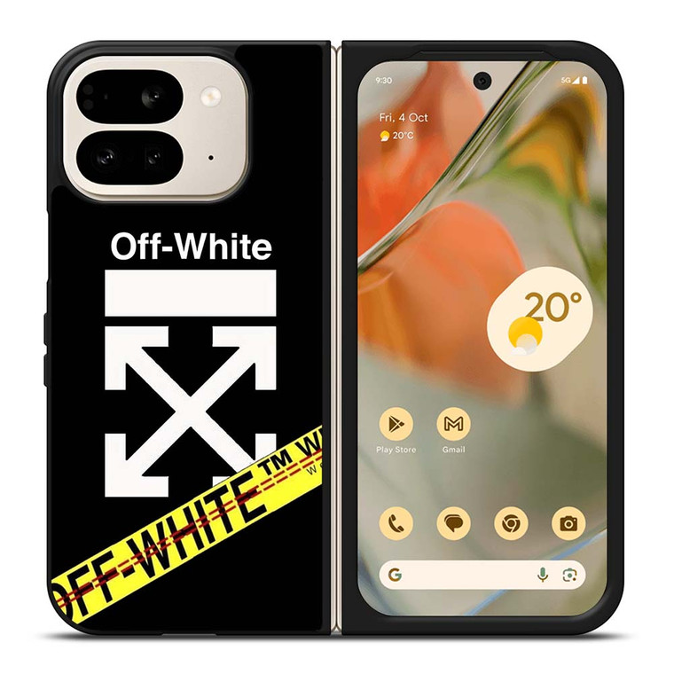 OFF WHITE YELLOW LABEL Google Pixel 9 Pro Fold Case Cover