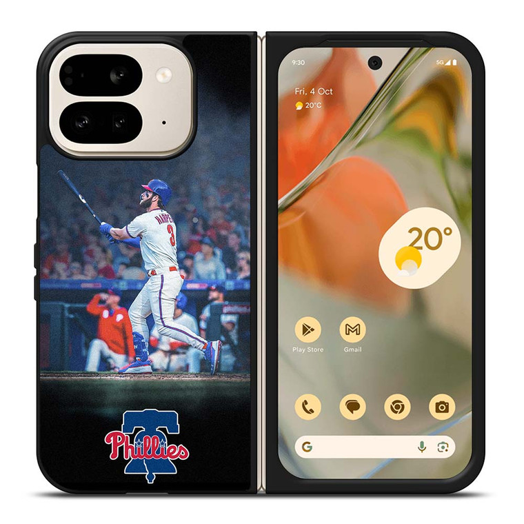 PHILADELPHIA PHILLIES BRYCE HARPER 2 Google Pixel 9 Pro Fold Case Cover