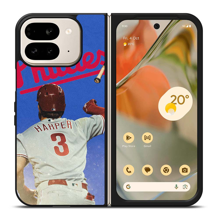 PHILADELPHIA PHILLIES BRYCE HARPER Google Pixel 9 Pro Fold Case Cover