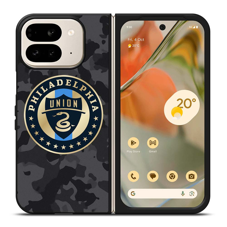PHILADELPHIA UNION MLS BLACK CAMO Google Pixel 9 Pro Fold Case Cover