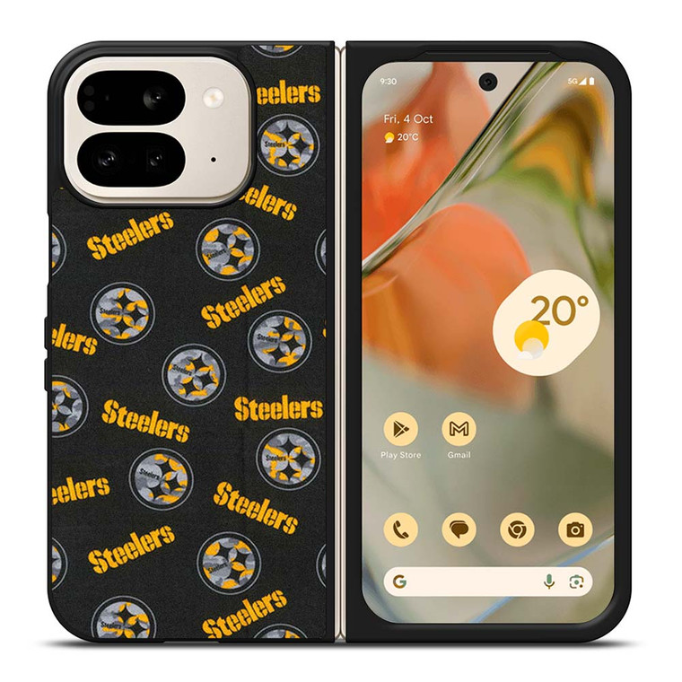 PITTSBURGH STEELERS FOOTBALL PATTERN Google Pixel 9 Pro Fold Case Cover