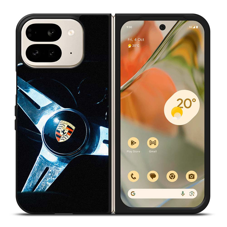 PORSCHE VINTAGE STEERING WHEEL Google Pixel 9 Pro Fold Case Cover