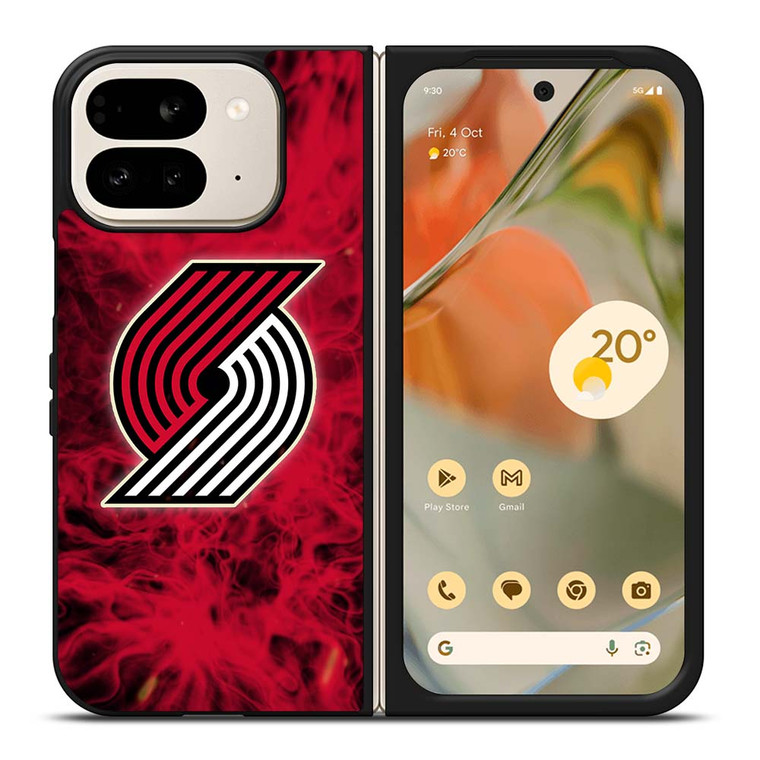 PORTLAND TRAIL BLAZERS BASKETBALL NBA FIRE Google Pixel 9 Pro Fold Case Cover